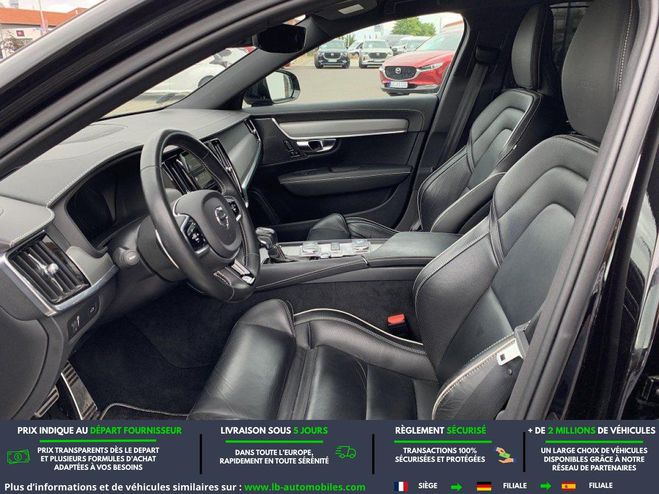 Volvo V90 D4 190 ch BVA Noir M�tallique de 2020
