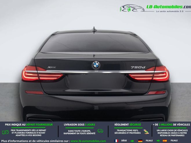 BMW Serie 7 750d xDrive 400 ch BVA Noir M�tallique de 2019