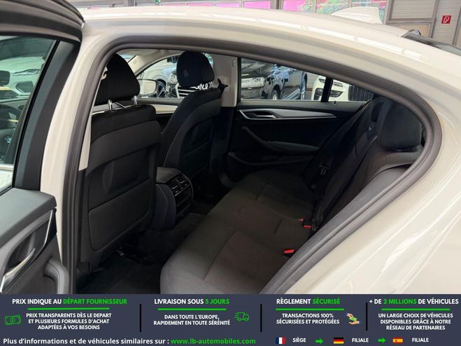 BMW Serie 5 520i 184 ch BVA Blanc de 2018