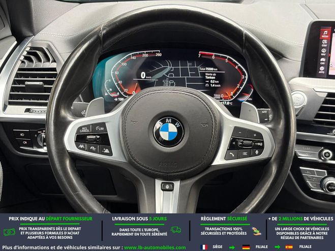 BMW X3 xDrive 30i 252ch BVA Noir M�tallique de 2021