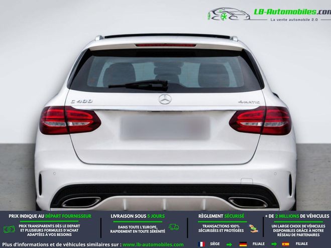 Mercedes Classe C 400 BVA 4Matic Blanc de 2016