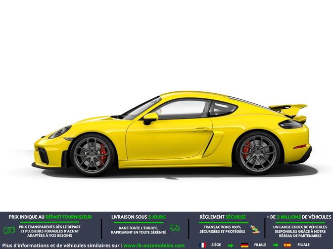 Porsche Cayman GT4 4.0i 420 ch Jaune de 2020