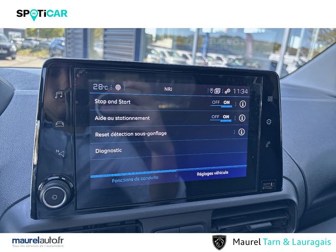 Peugeot Partner PARTNER FOURGON M 650 KG BLUEHDI 100 S&S White de 2023
