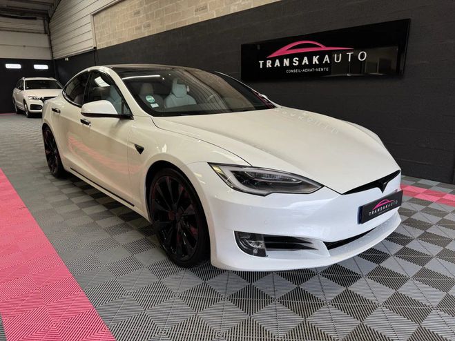 Tesla Model S Performance Ludicrous 796 cv - Batterie  Blanc de 2019