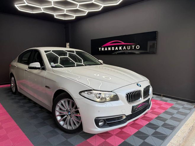 BMW Serie 5 F10 LCI 535i xDrive 306 ch Luxury A GARA Blanc de 2014