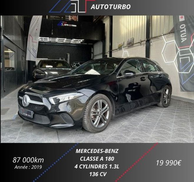 Mercedes Classe A 180 136CH BUSINESS LINE 7G-DCT Noir de 2019