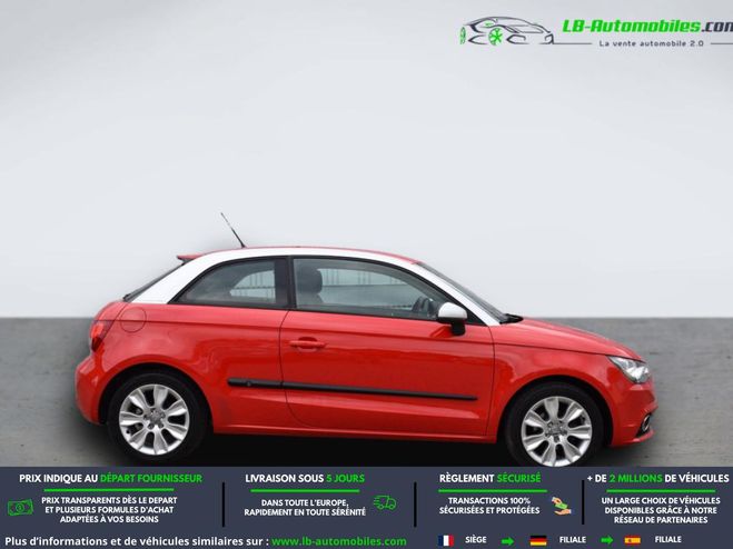 Audi A1 1.6 TDI 90 BVA Rouge M�tallique de 2011