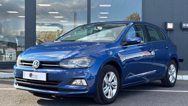 Volkswagen Polo 1.0 TSI Lounge - SIEGES CHAUFFANT - CARN Bleu de 2020