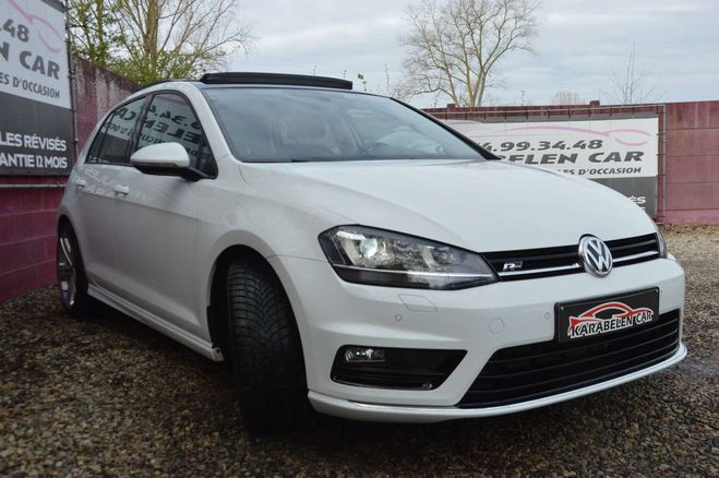 Volkswagen Golf 1.6CRTDi R-line TOIT OUV NAV SENS AV-AR  Blanc M�tallis� de 
