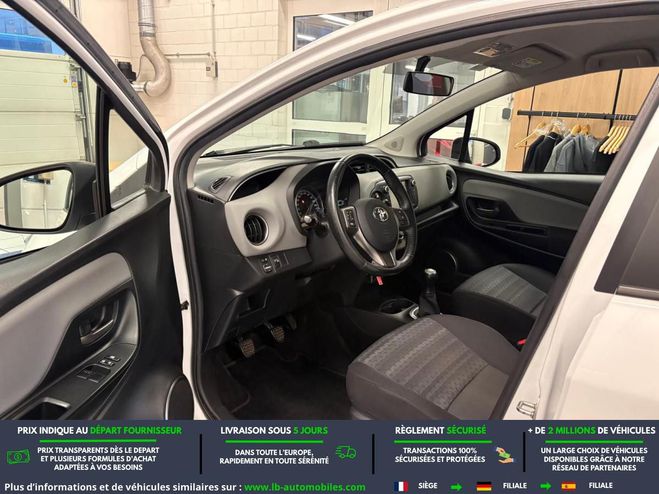 Toyota Yaris 69 VVT-i BVM Blanc de 2016