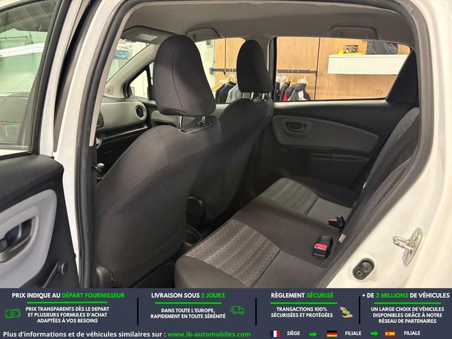Toyota Yaris 69 VVT-i BVM Blanc de 2016