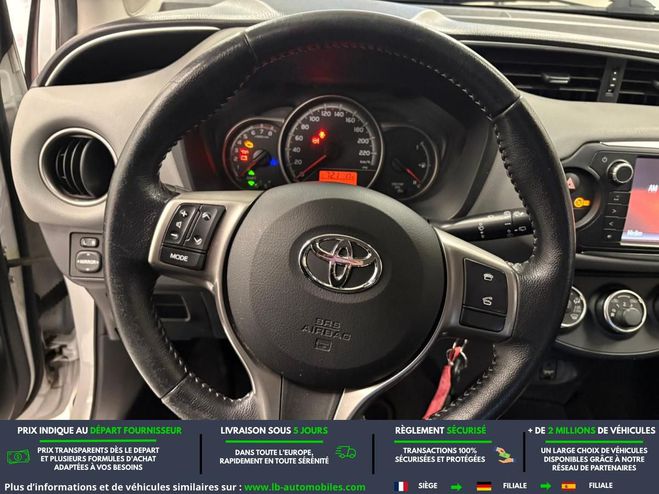 Toyota Yaris 69 VVT-i BVM Blanc de 2016