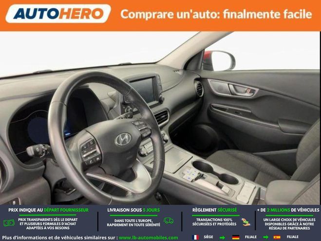 Hyundai Kona 39 kWh - 136 ch Rouge M�tallique de 2019