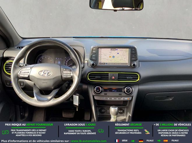 Hyundai Kona 1.6 T-GDi 177 BVA Bleu M�tallique de 2019