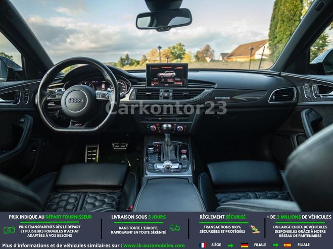 Audi RS6 V8 4.0 TFSI 605 BVA Noir M�tallique de 2017