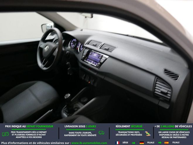 Skoda Fabia 1.0 MPI 60 ch BVM Blanc Mate de 2019