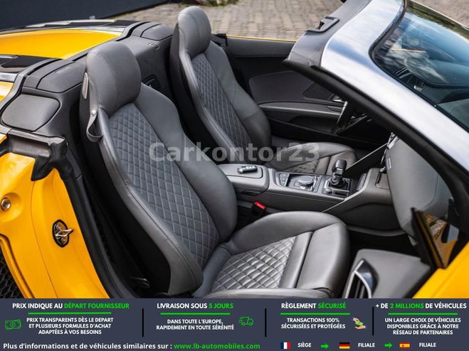 Audi R8 V10 5.2 FSI 540 BVA Quattro Jaune de 2017