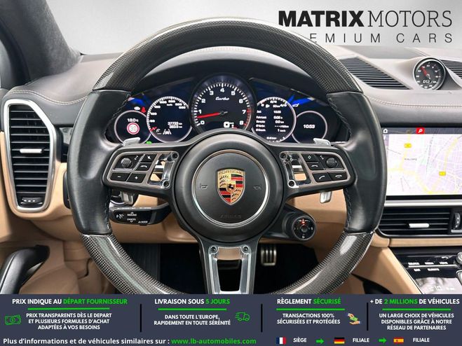 Porsche Cayenne Turbo 4.0 V8 550 ch  BVA Noir M�tallique de 2018