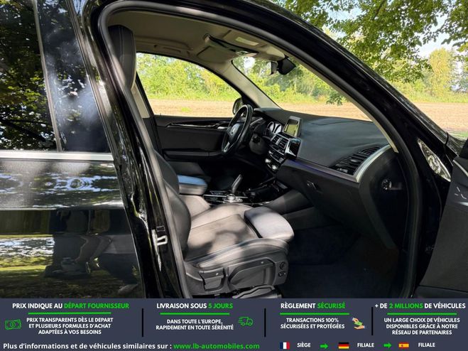 BMW X3 xDrive20d 190ch BVA Noir M�tallique de 2019