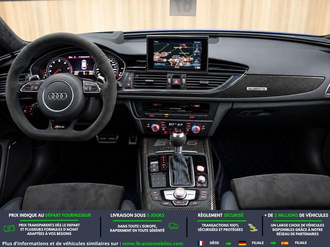 Audi RS6 Performance V8 4.0 TFSI 605 Quattro BVA Bleu M�tallique de 2018