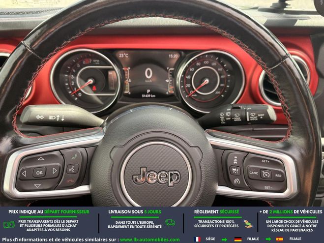 Jeep Wrangler 2.0 l T 272 ch 4x4 BVA Noir M�tallique de 2020