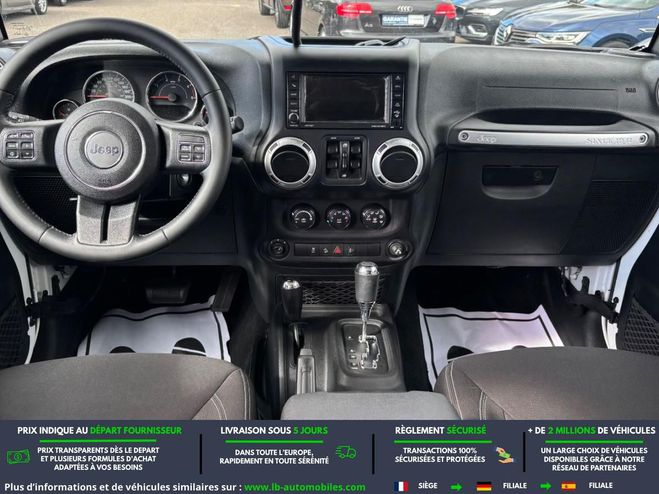 Jeep Wrangler 2.8 CRD 200 - BVA 5 Portes Blanc de 2014
