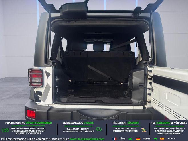 Jeep Wrangler 2.8 CRD 200 - BVA 5 Portes Blanc M�tallique de 2014