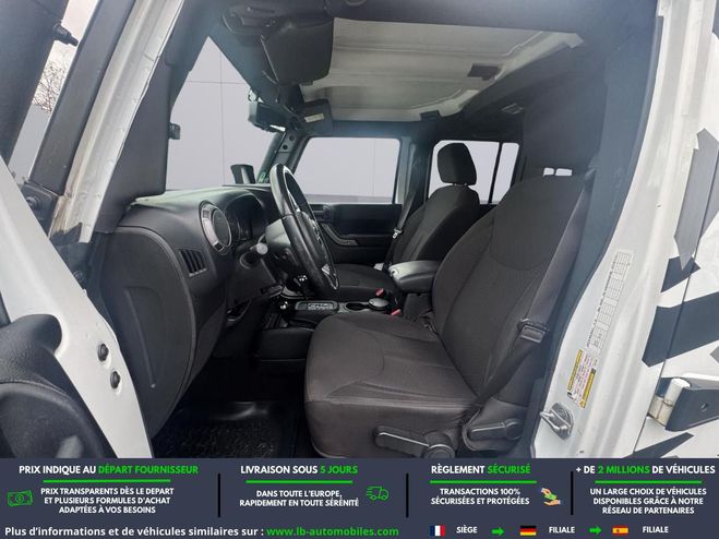 Jeep Wrangler 2.8 CRD 200 - BVA 5 Portes Blanc M�tallique de 2014