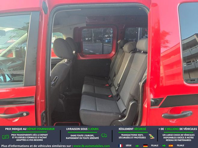 Volkswagen Caddy 2.0 TDI 102 BVA Rouge de 2015