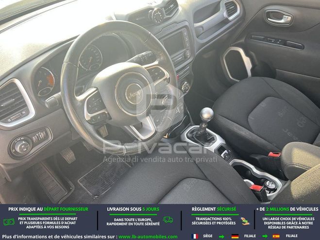 Jeep Renegade 1.6 E.torQ Evo 110 ch Bleu M�tallique de 2016