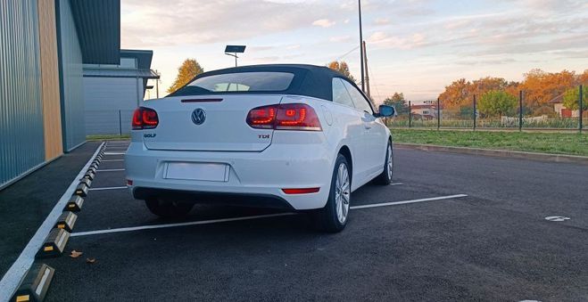 Volkswagen Golf cabriolet 1.6 tdi carat edition Blanc de 2012