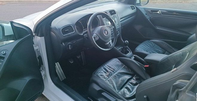 Volkswagen Golf cabriolet 1.6 tdi carat edition Blanc de 2012