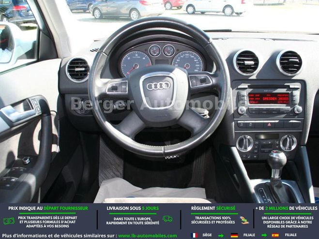 Audi A3 1.6 TDI 105 BVA Blanc de 2011