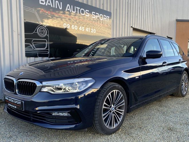 BMW Serie 5 530dA 265ch Sportline Bleu de 2017