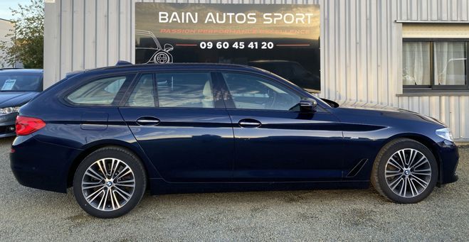 BMW Serie 5 530dA 265ch Sportline Bleu de 2017