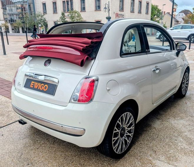 Fiat 500 0.9 TWINAIR 85ch LOUNGE RADAR AR CAPOTE  Blanc de 2014