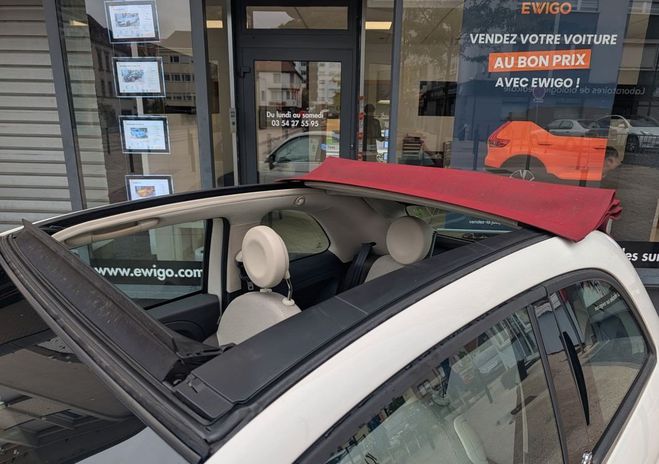 Fiat 500 0.9 TWINAIR 85ch LOUNGE RADAR AR CAPOTE  Blanc de 2014