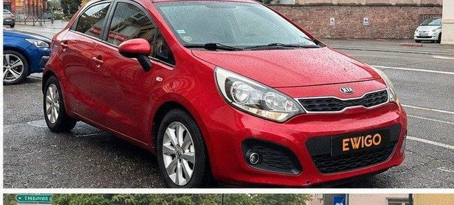 Kia Rio 1.4 crdi 90 active-climatisation-garanti Rouge de 2013