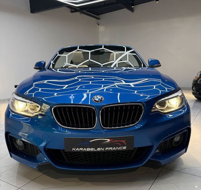 BMW Serie 2 218dA Cabriolet 2L 150ch PACK M Sport Ex Bleu de 2017