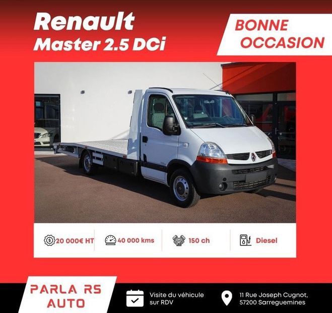 Renault Master 2.5 DCi 150ch traction AV porte voiture Blanc de 2007