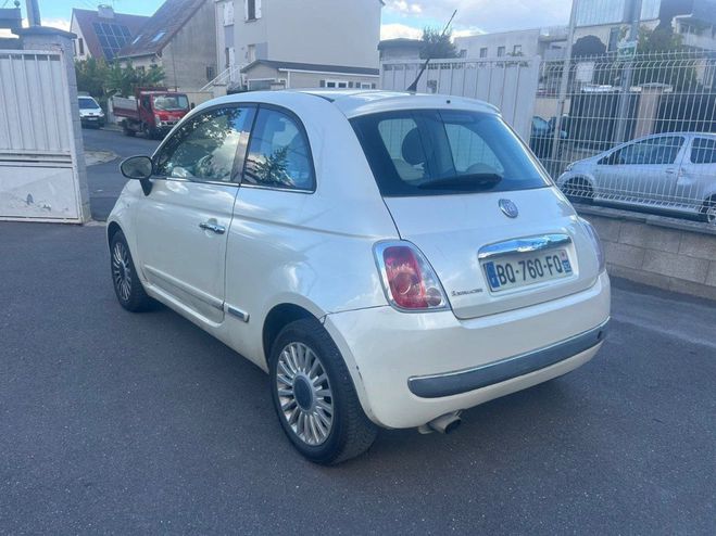 Fiat 500 1.2 8V 69 ch Lounge Blanc de 2011
