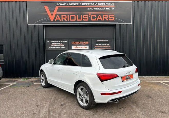 Audi Q5 3.0 V6 TDI 240CH FAP S LINE QUATTRO TRON Blanc de 2012