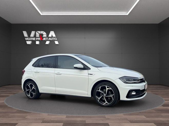 Volkswagen Polo R-Line 1.6 TDI 95ch DSG ? Toit pano Digi Blanc de 2018