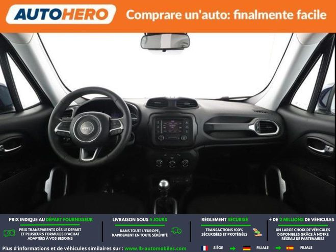 Jeep Renegade 1.0 GSE 120 ch BVM Bleu M�tallique de 2020