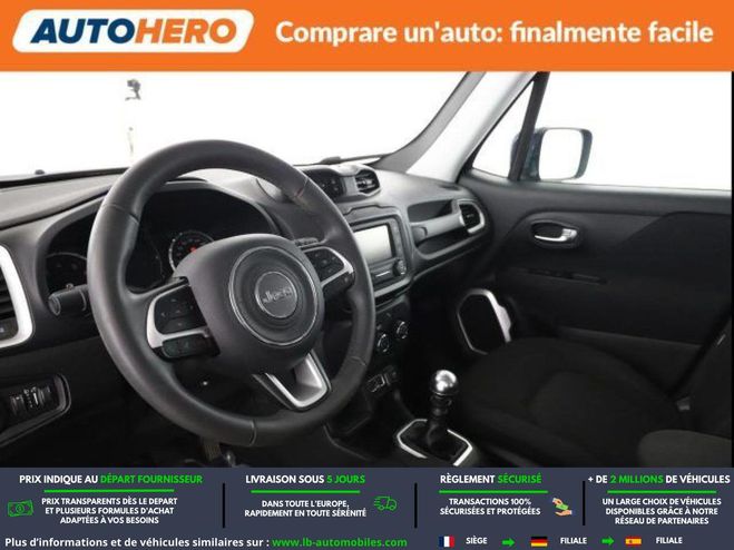 Jeep Renegade 1.0 GSE 120 ch BVM Bleu M�tallique de 2020