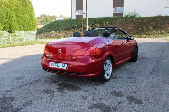 Peugeot 307 CABRIOLET 2L 16V PREMIUM 138 CV GPS CUIR Rouge de 2005