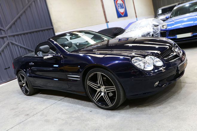 Mercedes Classe SL 350 SL R230 bleu de 2005