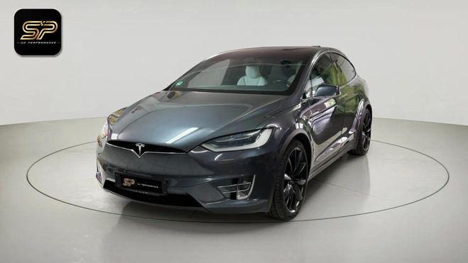 Tesla Model X P100D PERFORMANCE * 7 PLACES * SI�GES CH Gris de 2017