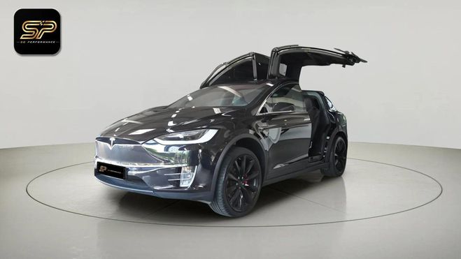 Tesla Model X P100D 612 CH * 6 PLACES * AUTOPILOT * PA Noir de 2017