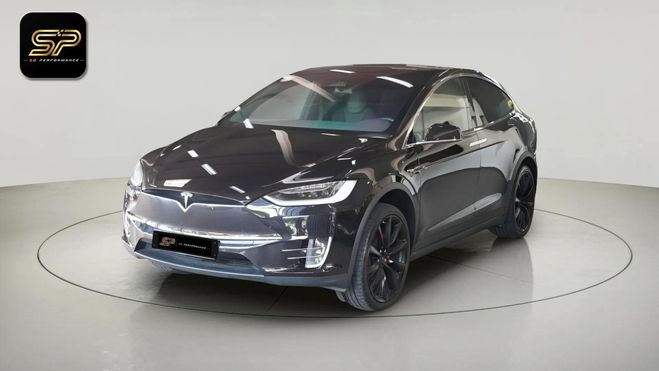 Tesla Model X P100D 612 CH * 6 PLACES * AUTOPILOT * PA Noir de 2017